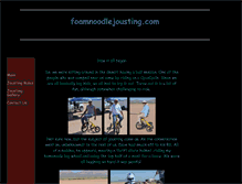 Tablet Screenshot of foamnoodlejousting.com